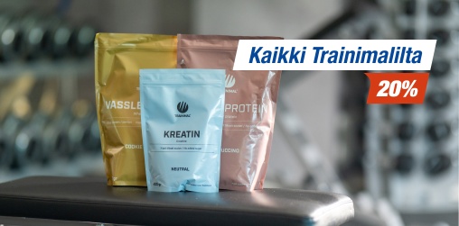 Kaikki Trainimalilta 20 %